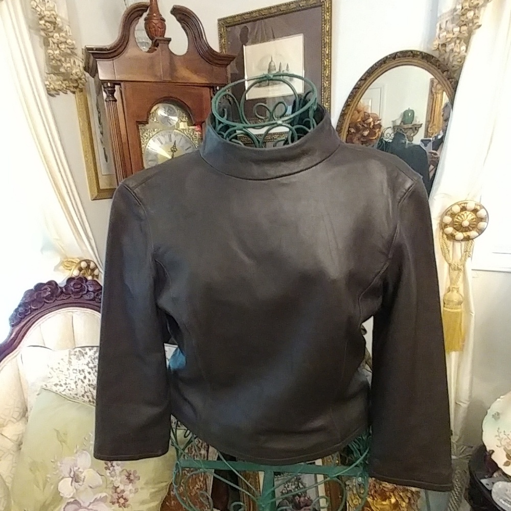 BEAUTIFUL Ladies Leather Blouse